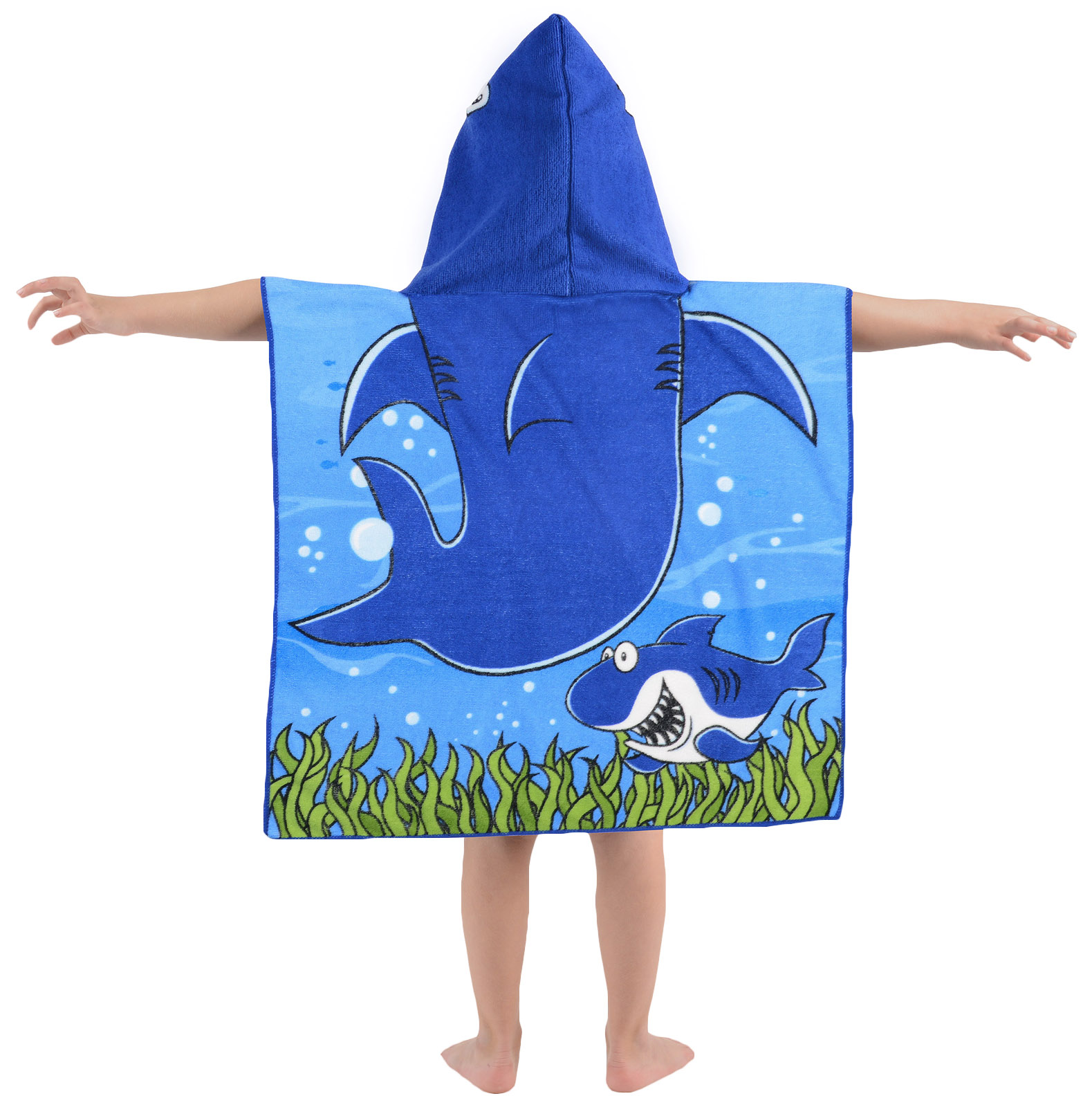 Childrens Hooded Beach Towel Bath Swimming Towel Boys Girls Character